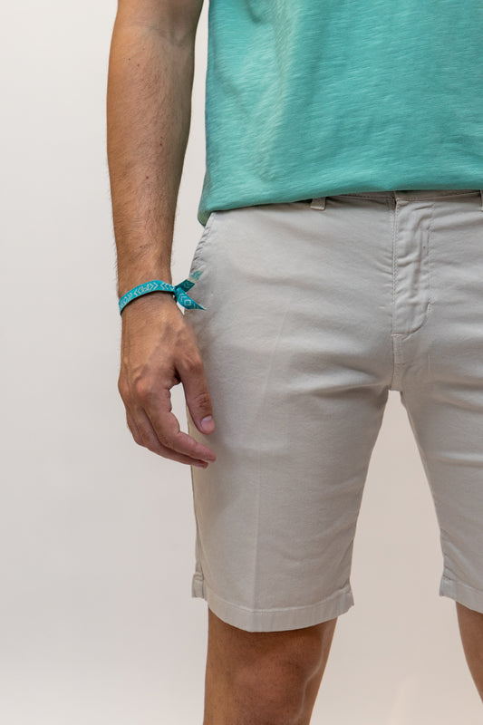 Bermuda Elástica Piedra | Priego