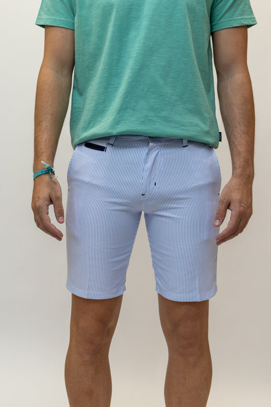 Bermuda Rayas Azul Marino | Rivera