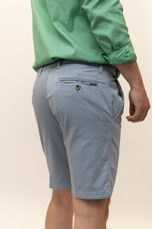 Bermuda Elástica Azul Grisáceo | Priego