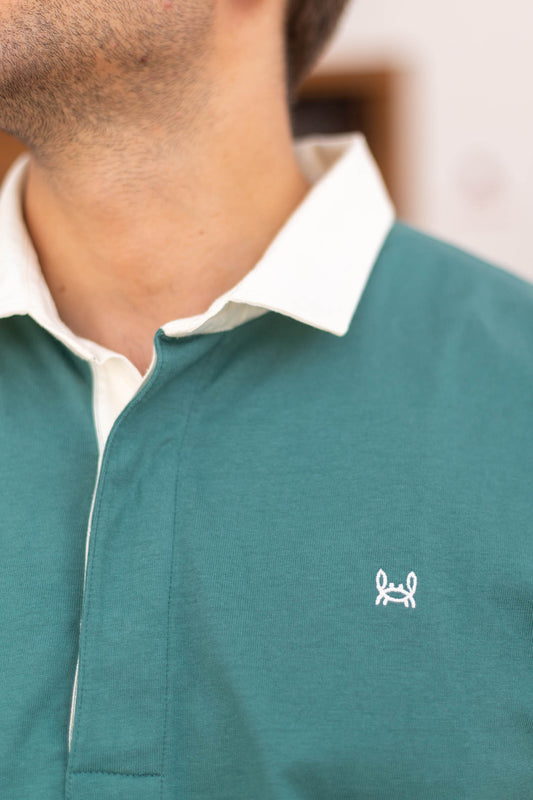 Polo Rugby Liso Verde | Tuy