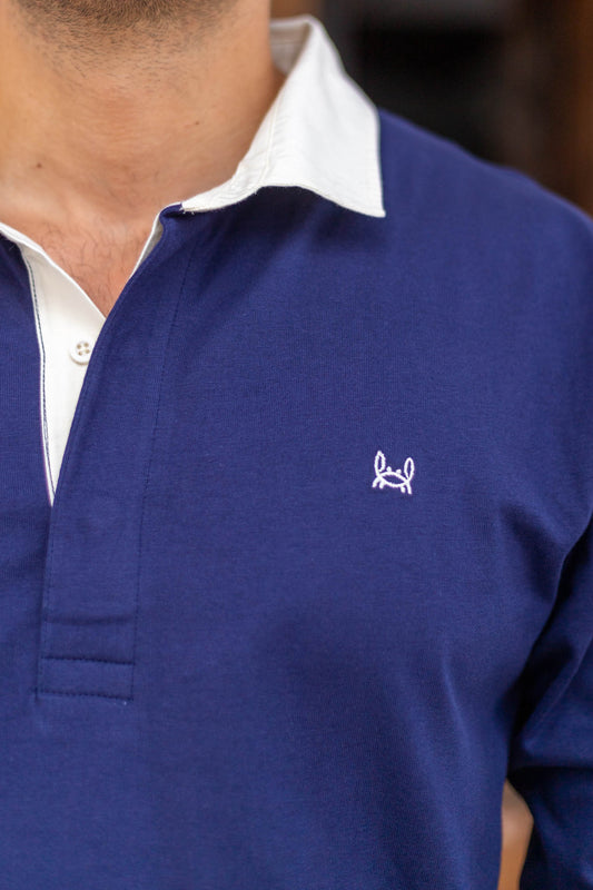 Polo Rugby Liso Marino | Ferrol