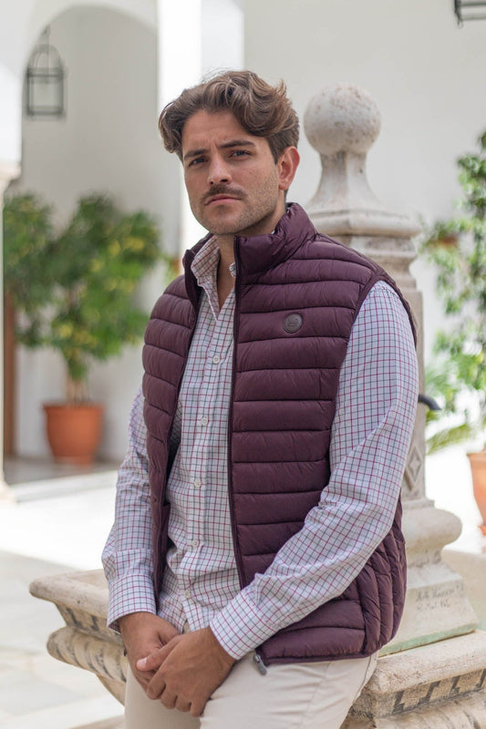 Chaleco Acolchado Granate
