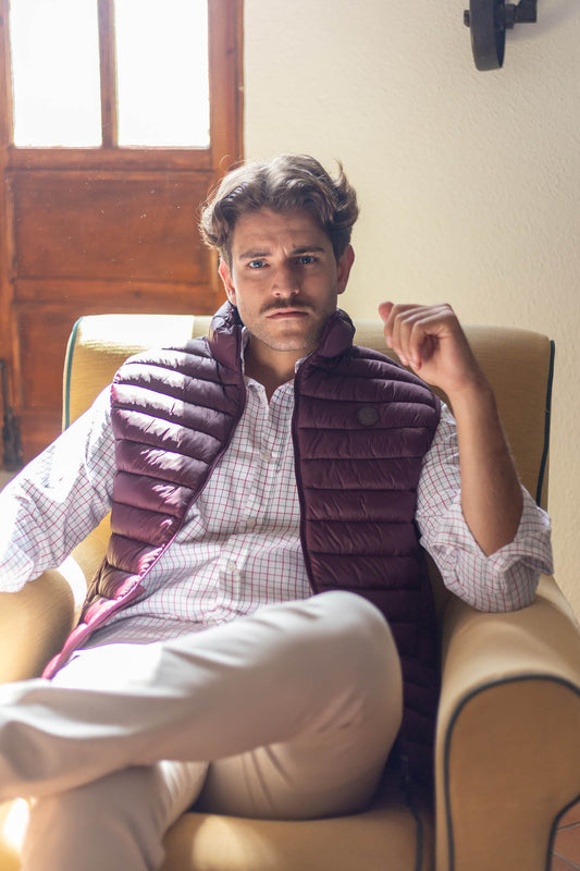 Chaleco Acolchado Granate