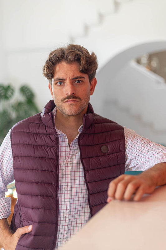 Chaleco Acolchado Granate