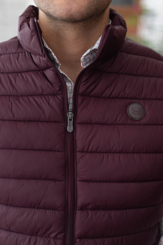 Chaqueta Acolchada Granate