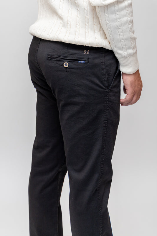 Pantalón Chino Elástico Negro | Jesulín