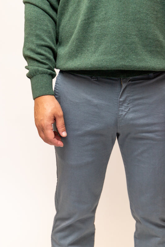 Pantalón Chino Elástico Gris | Jesulín