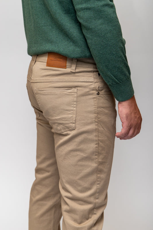 Pantalón 5 Bolsillos Beige