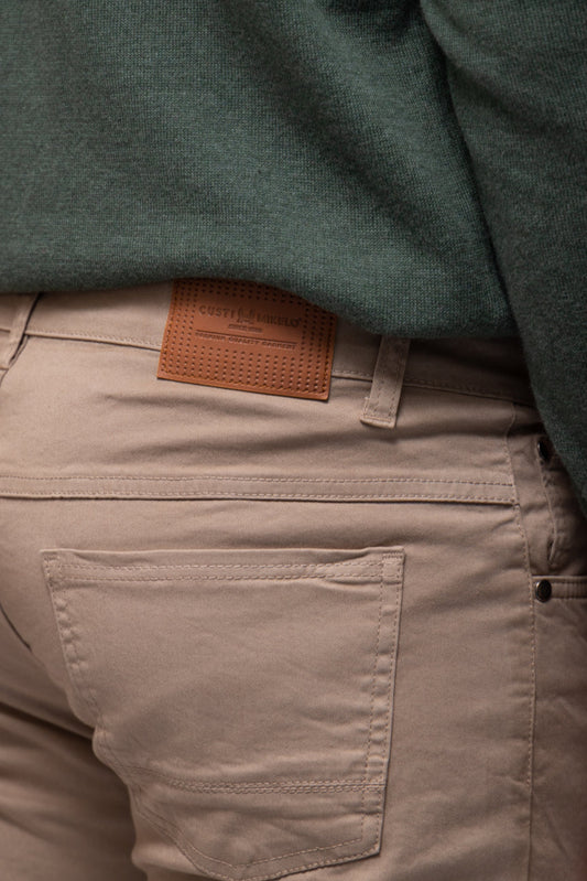 Pantalón 5 Bolsillos Beige