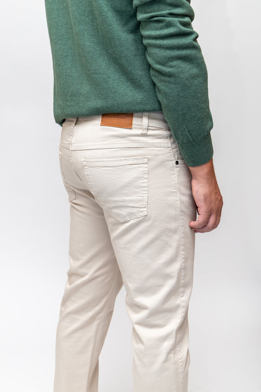 Pantalón 5 Bolsillos Piedra