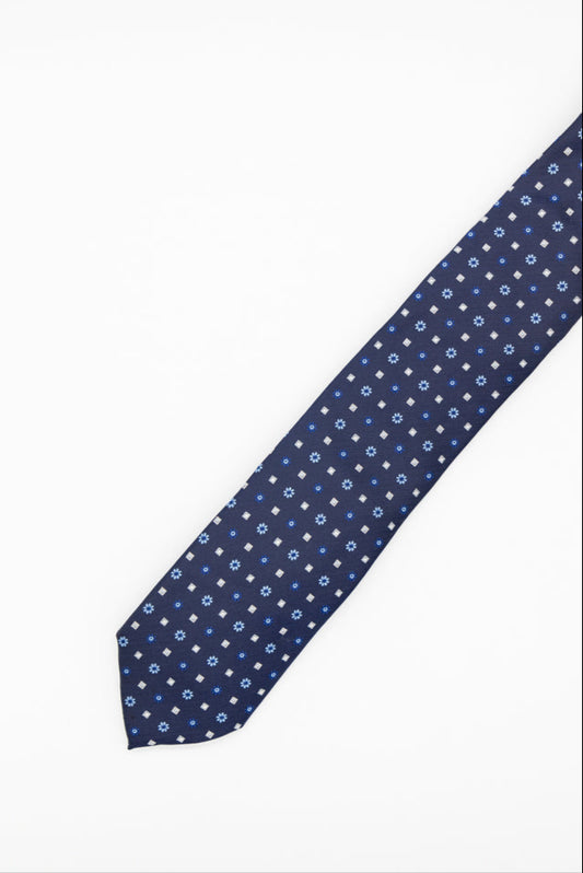 Corbata Estampada Marino