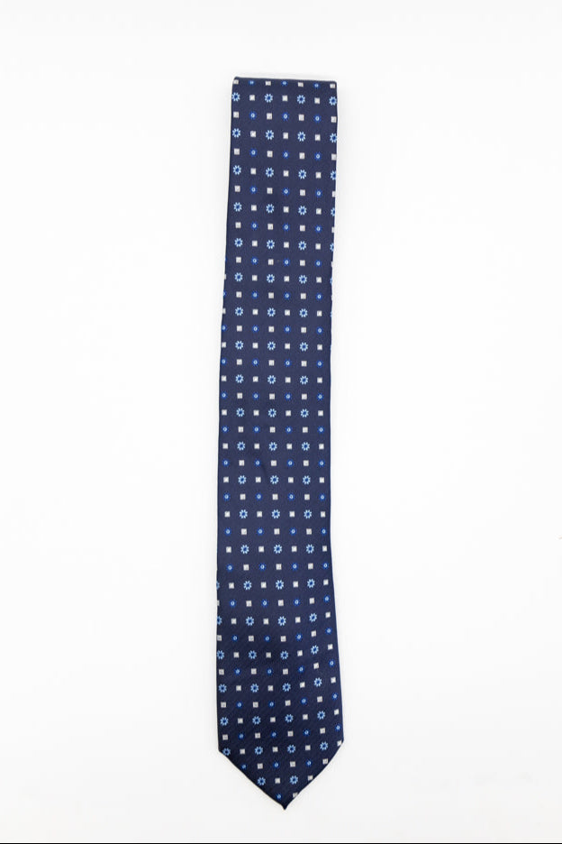 Corbata Estampada Marino