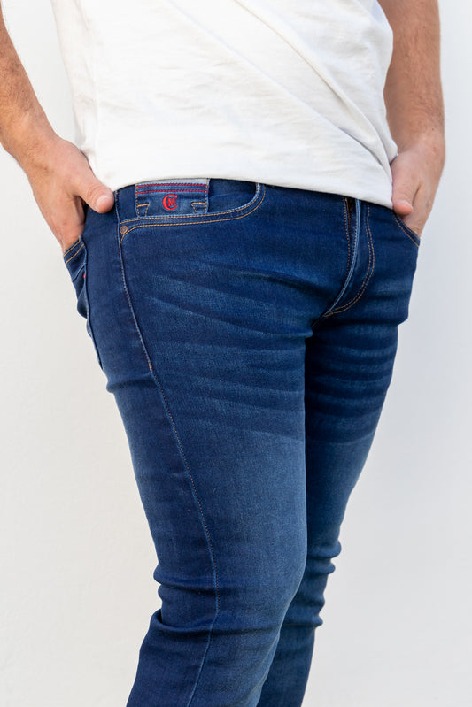 Pantalón Vaquero Elástico Piedra | Curro