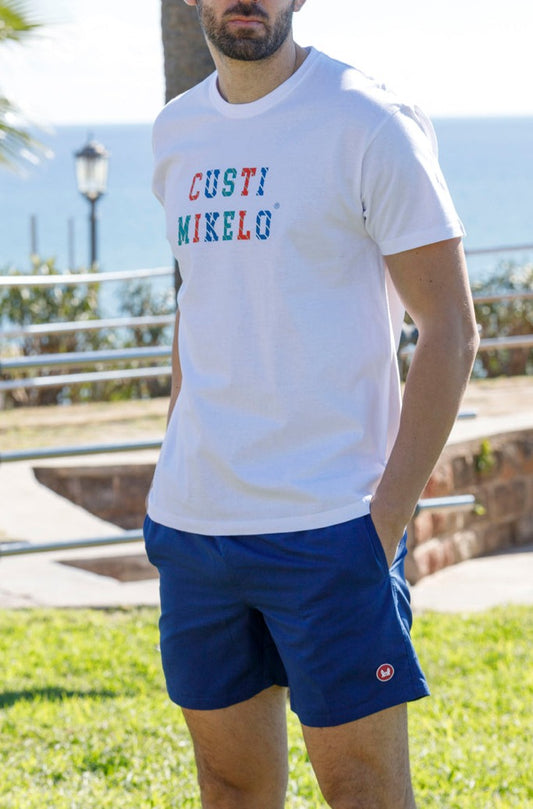 Bañador de hombre azul marino. Bañador liso. Bañador estilo bermuda