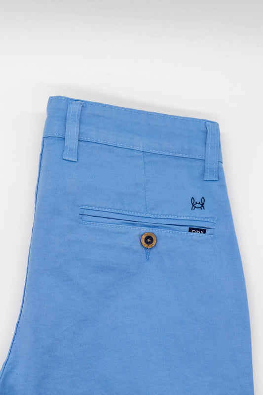 Bermuda Elástica Azul Celeste | Priego