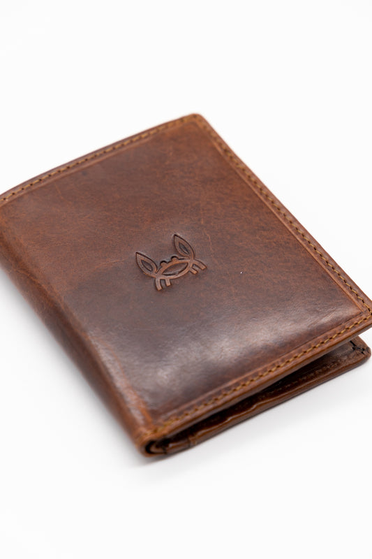 Cartera Cuero Marrón Claro