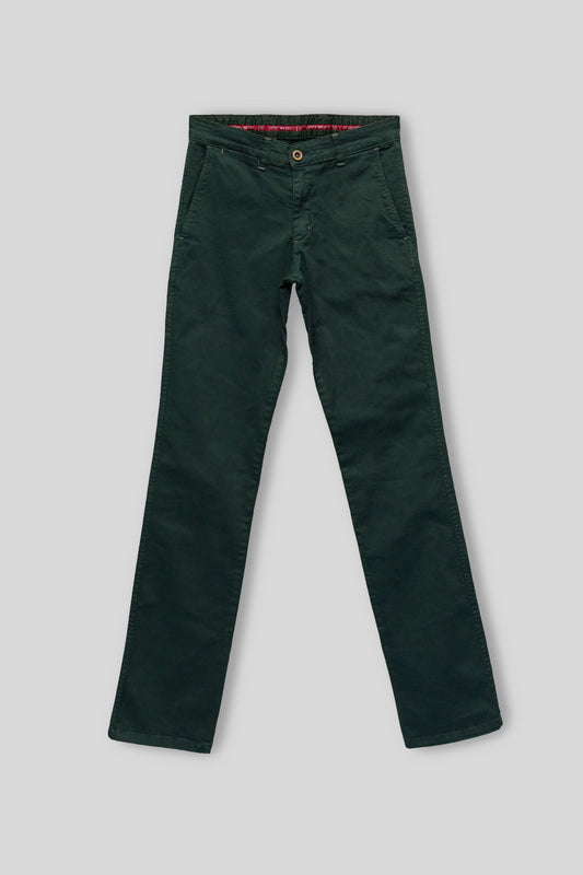 Pantalón Chino Elástico Verde Botella | Jesulín
