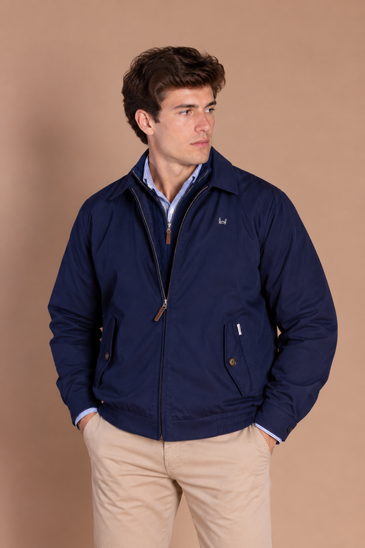 Veste légère en coton bleu marine | Teide