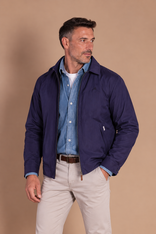 Veste légère bleu indigo | Tiñosa