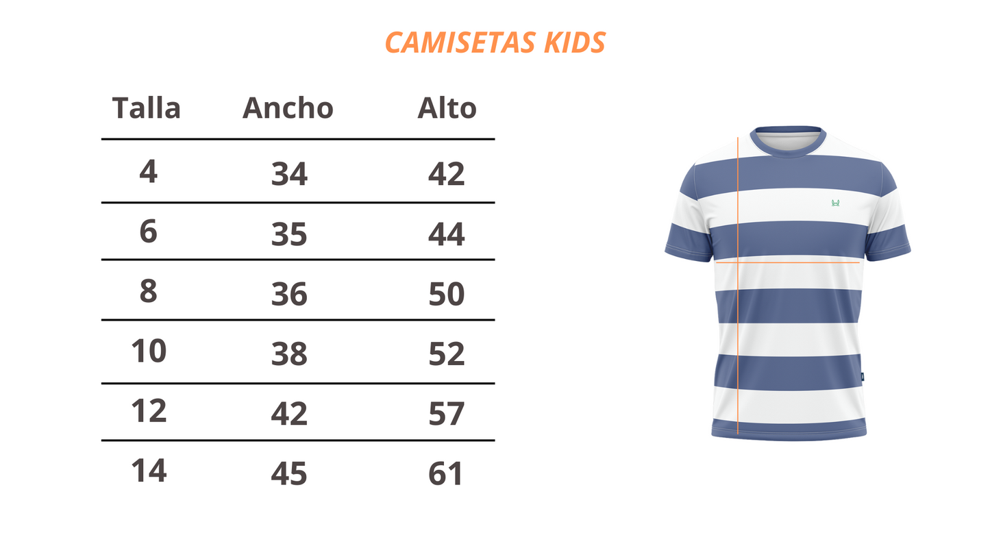 Camiseta Infantil Rayas Roja | Marsella