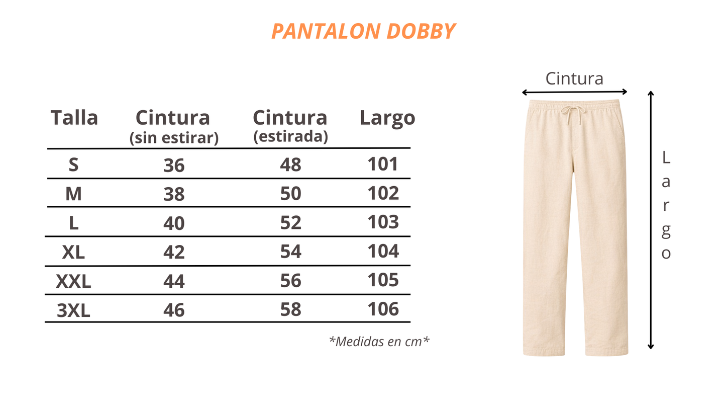 Pantalón Dobby Beige
