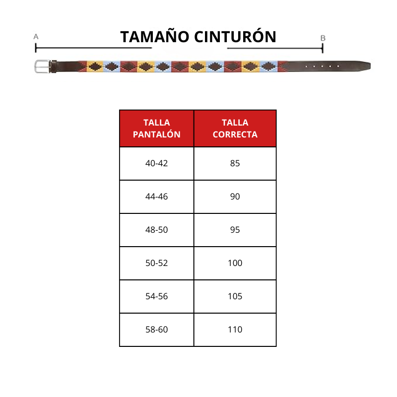 Cinturón piel argentino Beige Verde