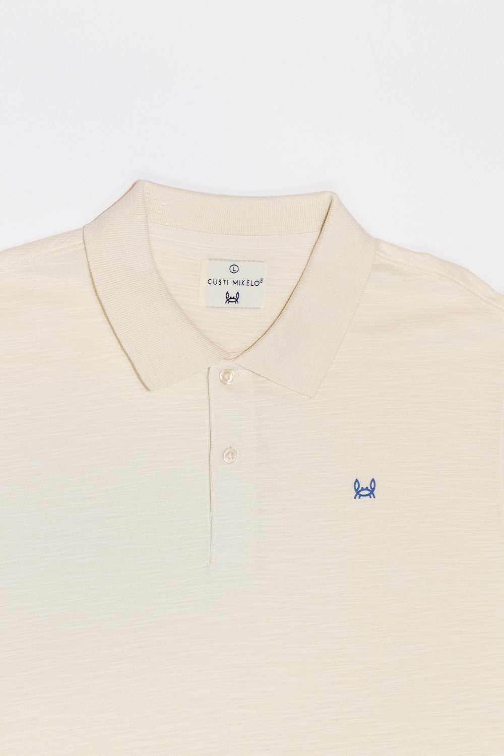Polo Estructura Piqué Crema | Adrián