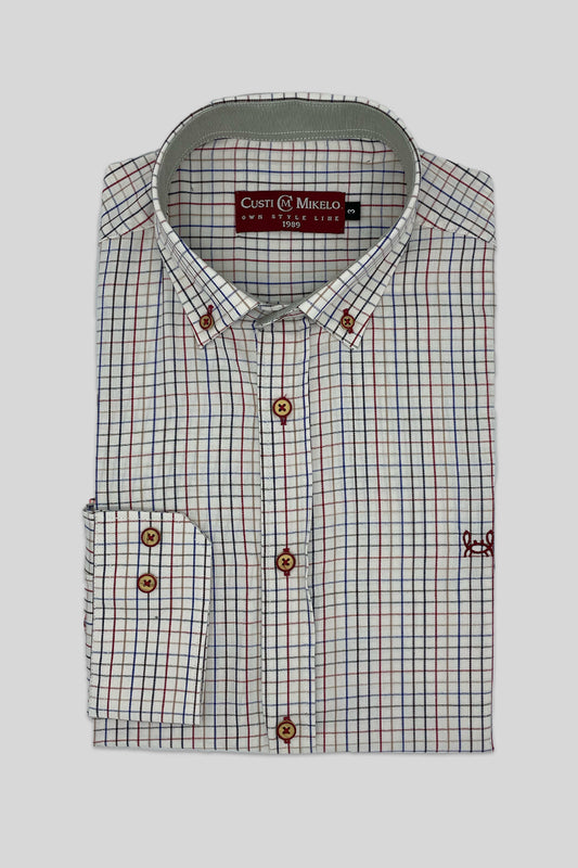 Camisa Villela Cuadro Rojo | Almonte