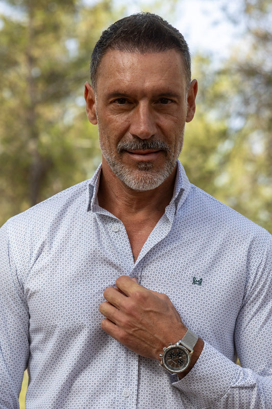 Camisa Estampada Verde | Aranjuez