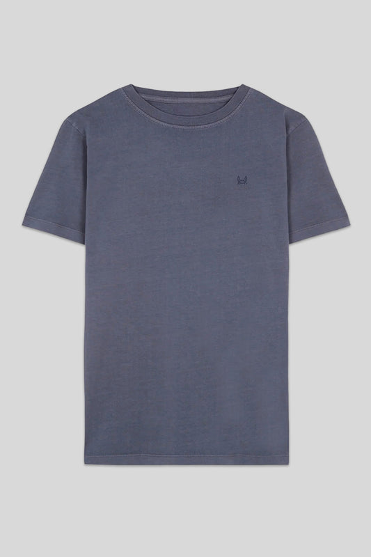 Camiseta Lavada Azul Indigo