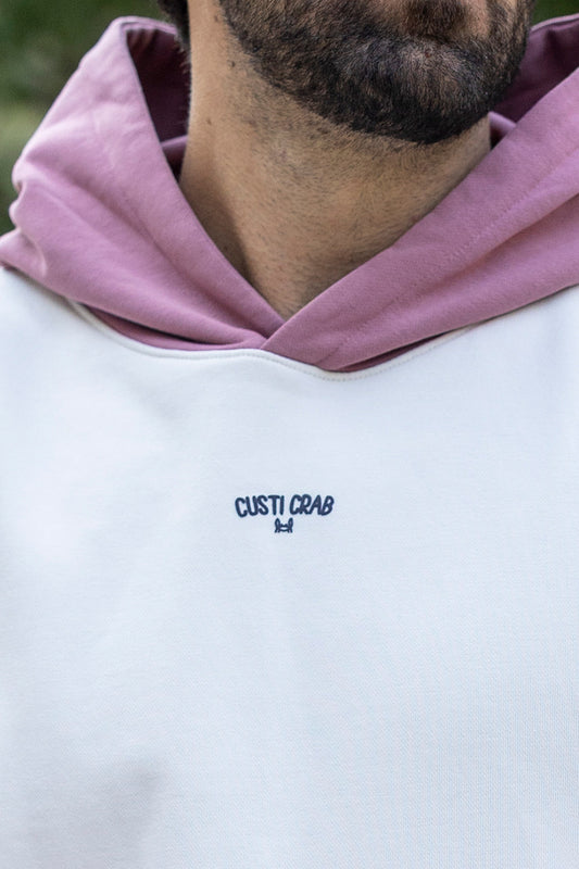 Sudadera Capucha Beige Rosa | Bali