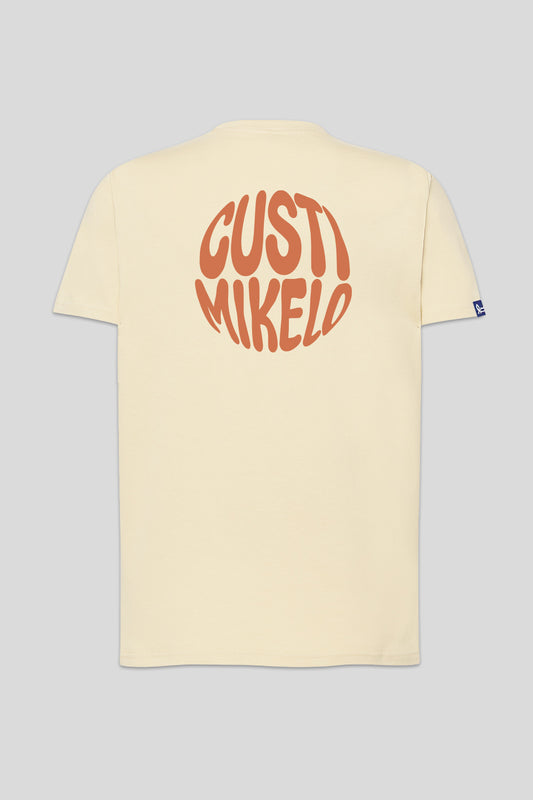 Camiseta Print Circle Beige