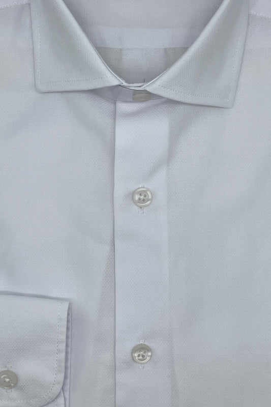 Camisa Vestir Microestructura Blanca | RW-03