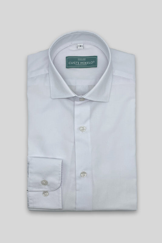 Camisa Vestir Microestructura Blanca | RW-03