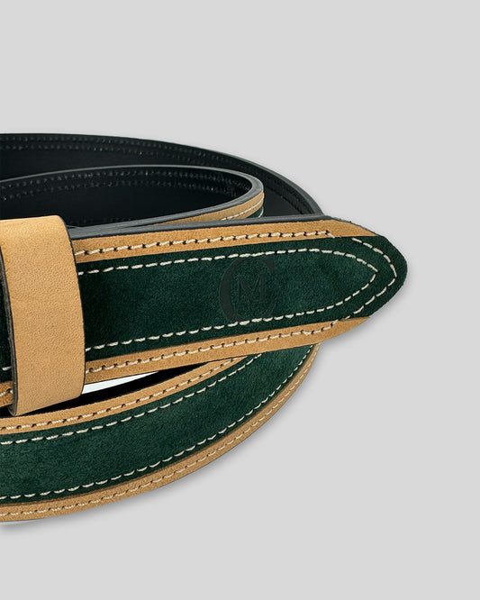 Cinturón piel botella