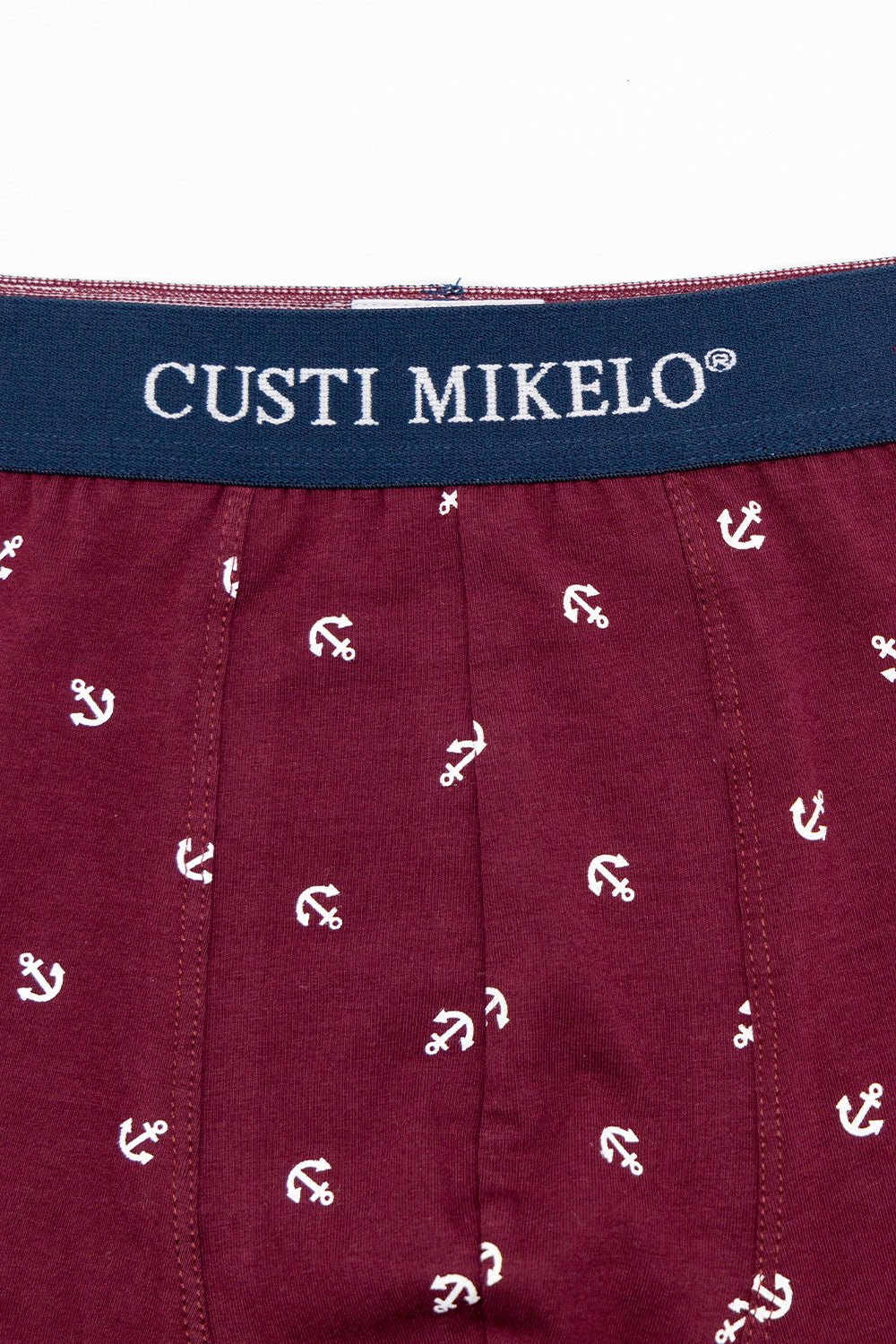 Boxer Anclas Granate