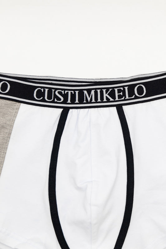 Boxer Blanco Gris
