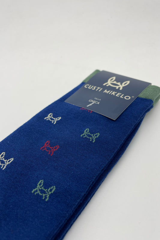 Calcetín Cangrejito Multicolor Marino