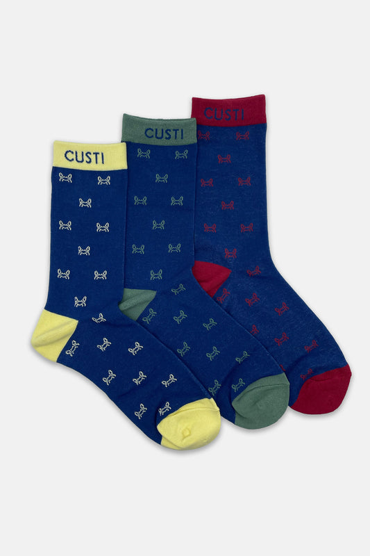 Pack 3 Calcetines Cangrejito Unicolor