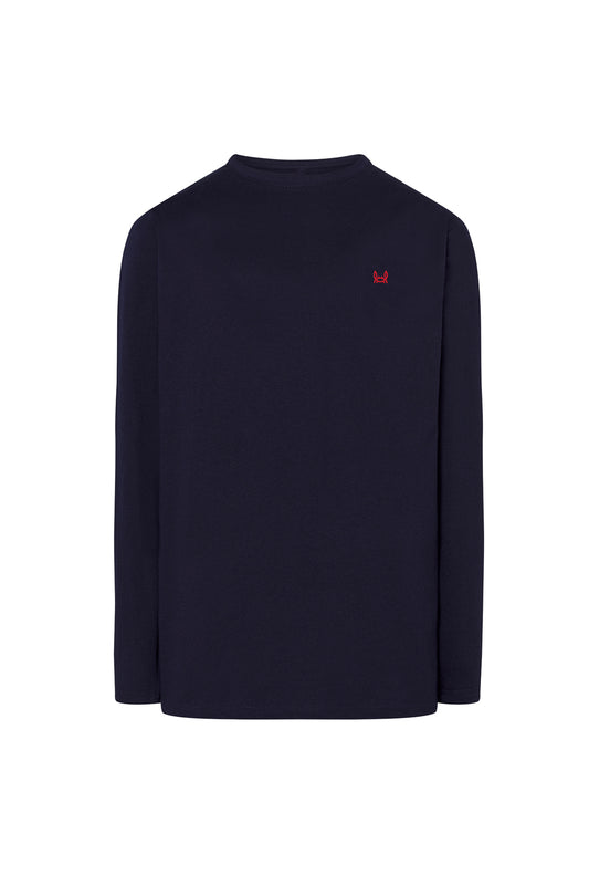 Camiseta Manga Larga Azul Marino