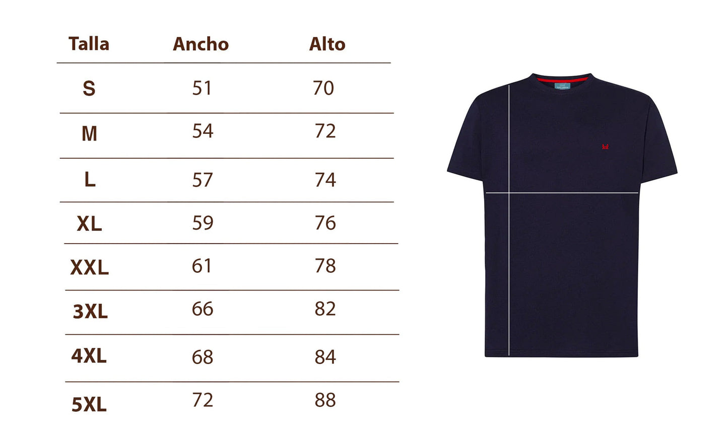 Pack Camiseta Básica Blanca-Marino