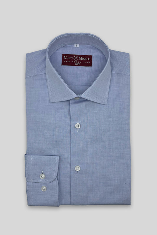 Camisa Vestir Azul Grisáceo