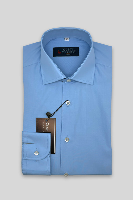 Camisa Vestir Celeste