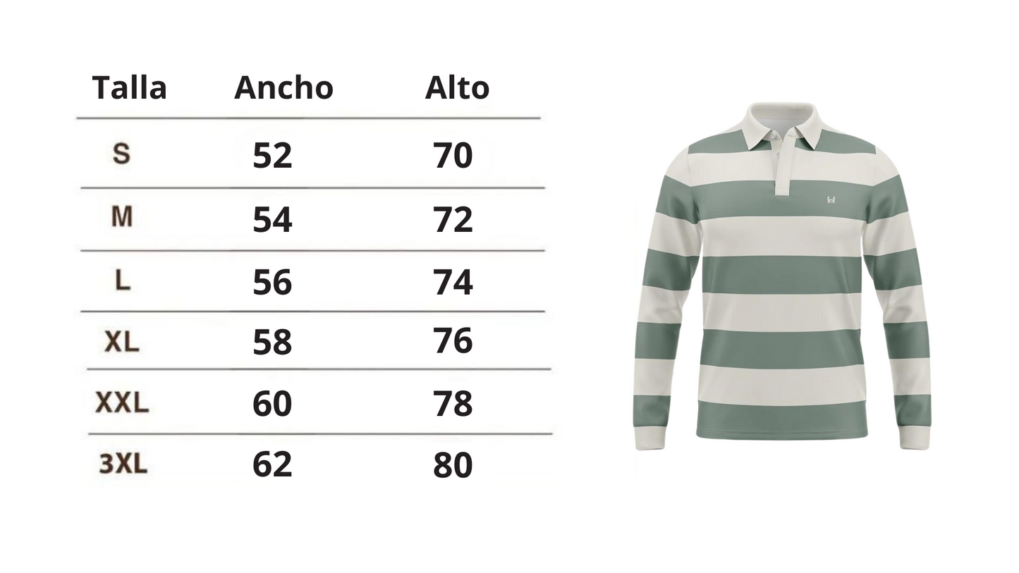 Polo Rugby Liso Verde | Tuy
