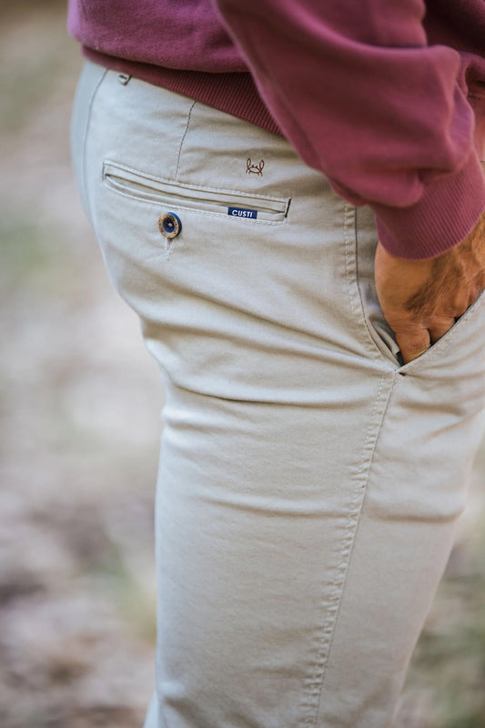 Pantalón Chino Elástico Piedra | Jesulín