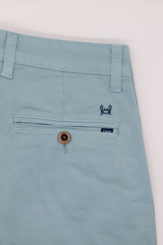 Pantalón Chino Elástico Agua Marina | Jesulín