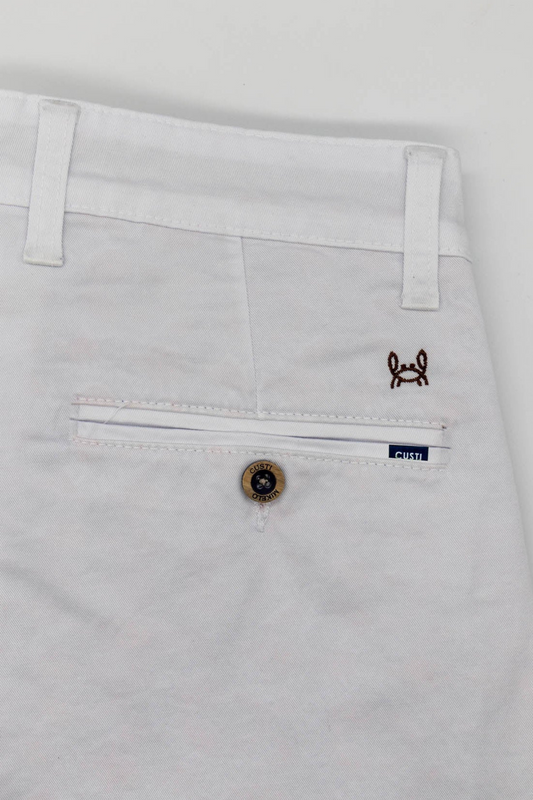 Pantalón Chino Elástico Blanco | Jesulín