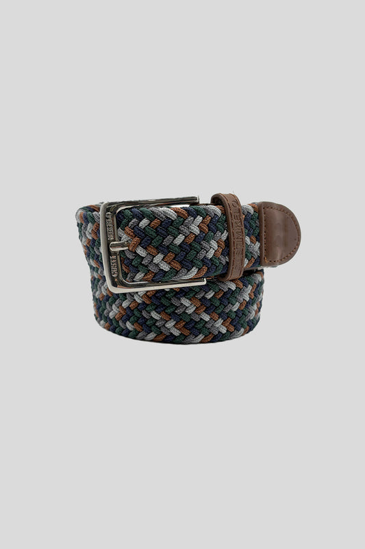 Cinturón trenzado Verde Marino Avellana | 36