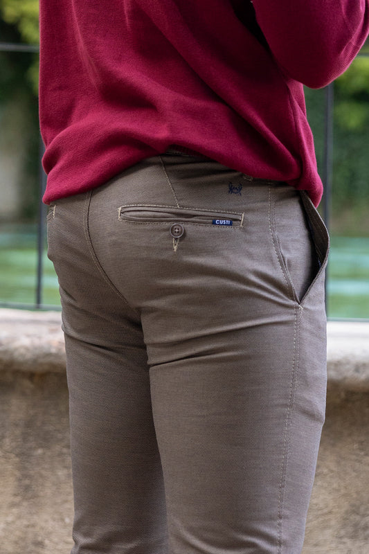 Pantalón Chino Fantasía Camel | Conde