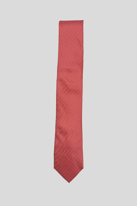 Corbata mini puntos coral
